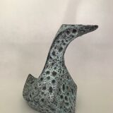 Zoomorphic duck or goose vase signed "Bruno Sarlat"