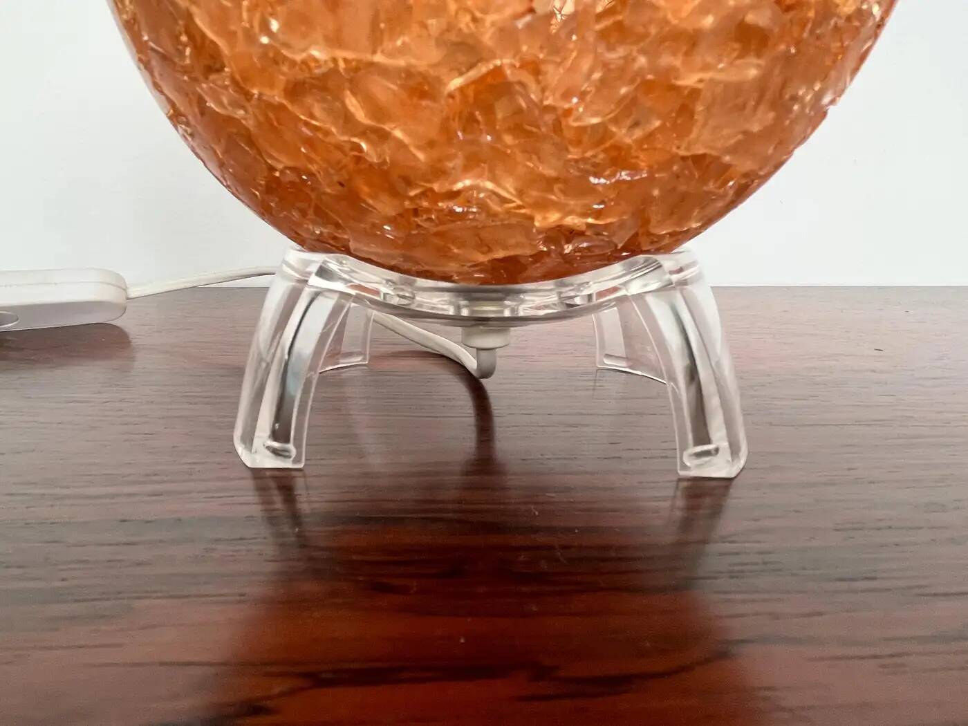 Paire de lampes de table en plastique design Space Age, années 1970.