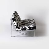 Moment sofa by Niels Gammelgaard for Ikea, 1980s with animal print upholstery