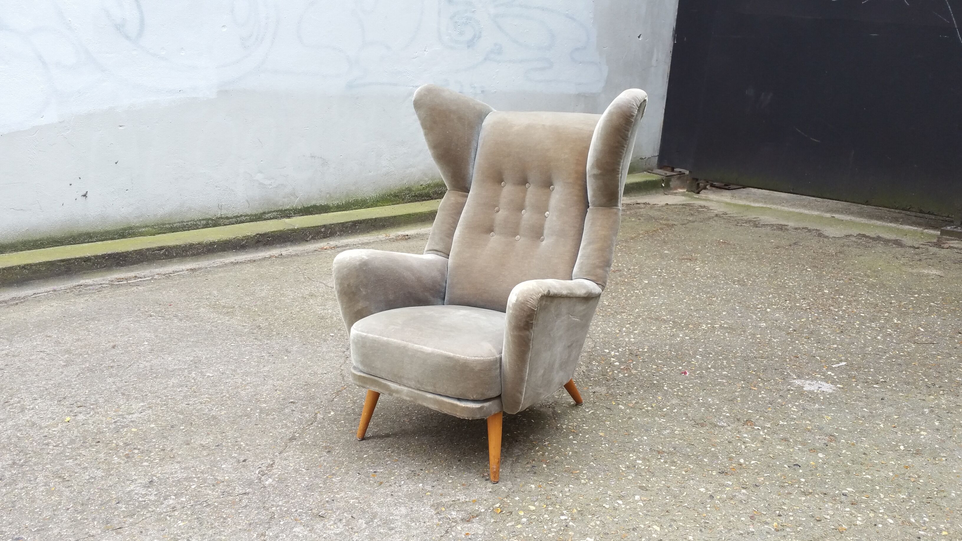 Exceptional Chair has ears Wingback chair years 50