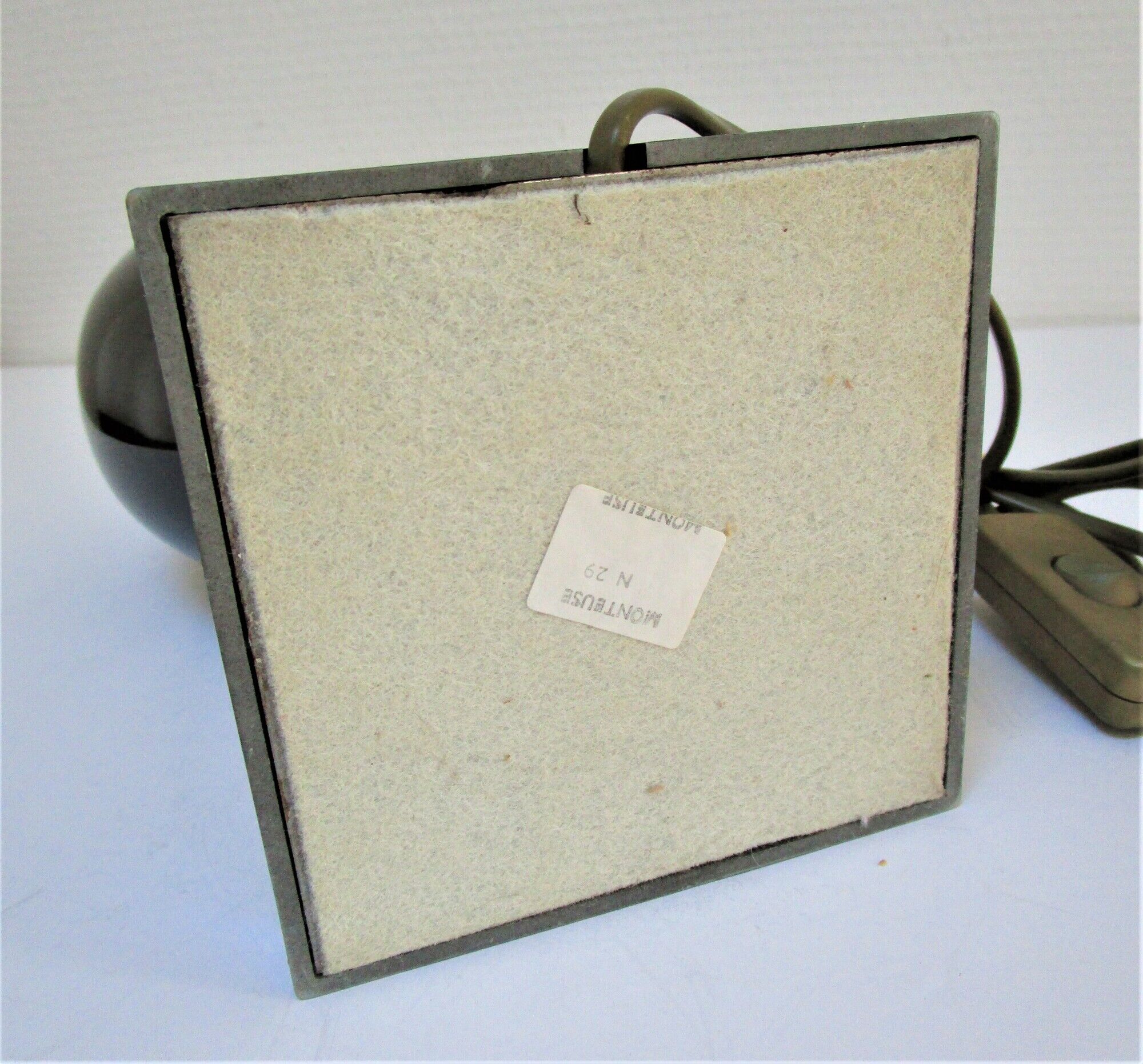 Black ceramic lamp foot robert de schuytener 90s