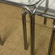 Vintage glass and chrome metal nesting tables