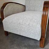 Restored 1930 art deco armchair