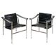 Pair of Vintage Le Corbusier LC1 Armchairs by Cassina