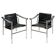 Pair of Vintage Le Corbusier LC1 Armchairs by Cassina