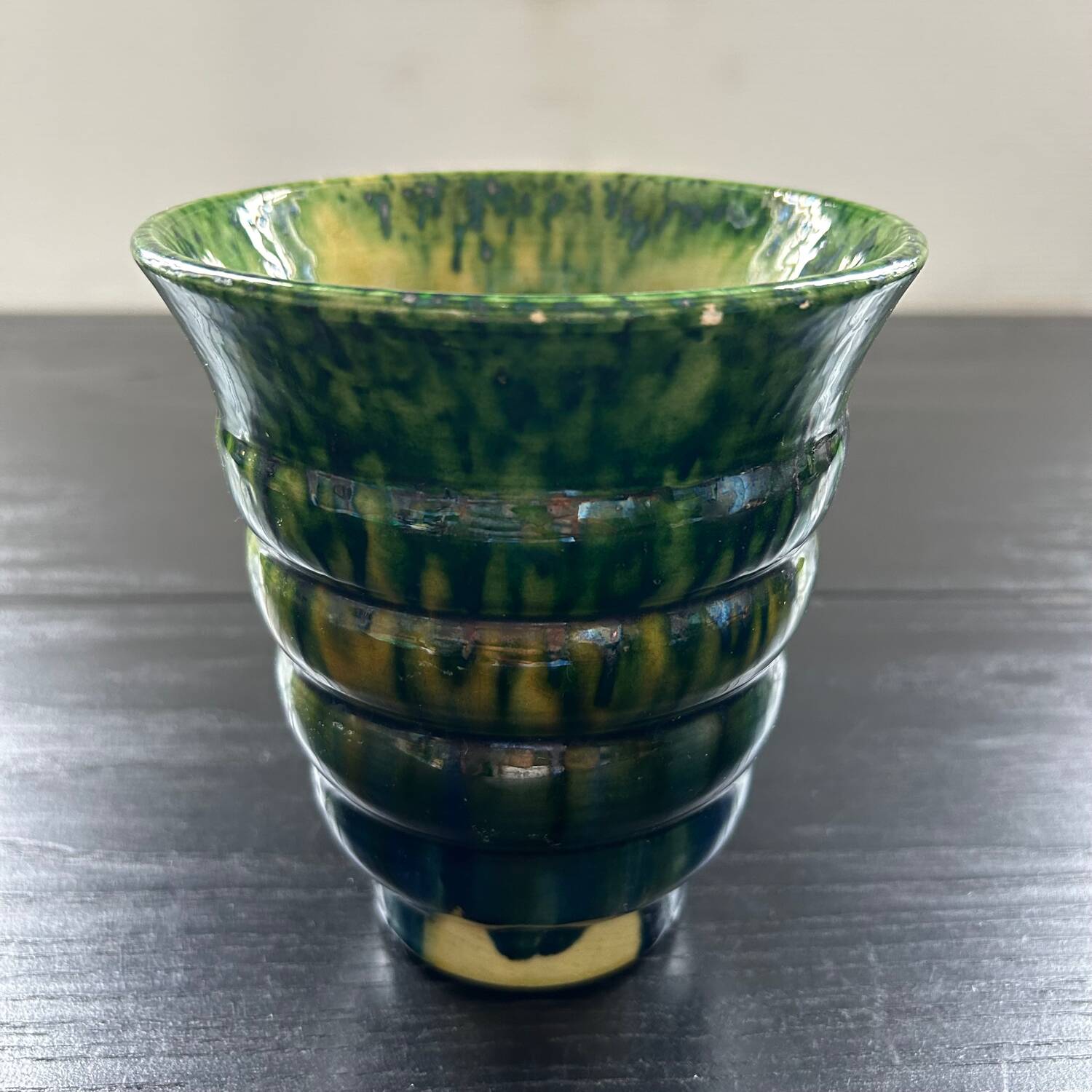 Green Vallauris vase