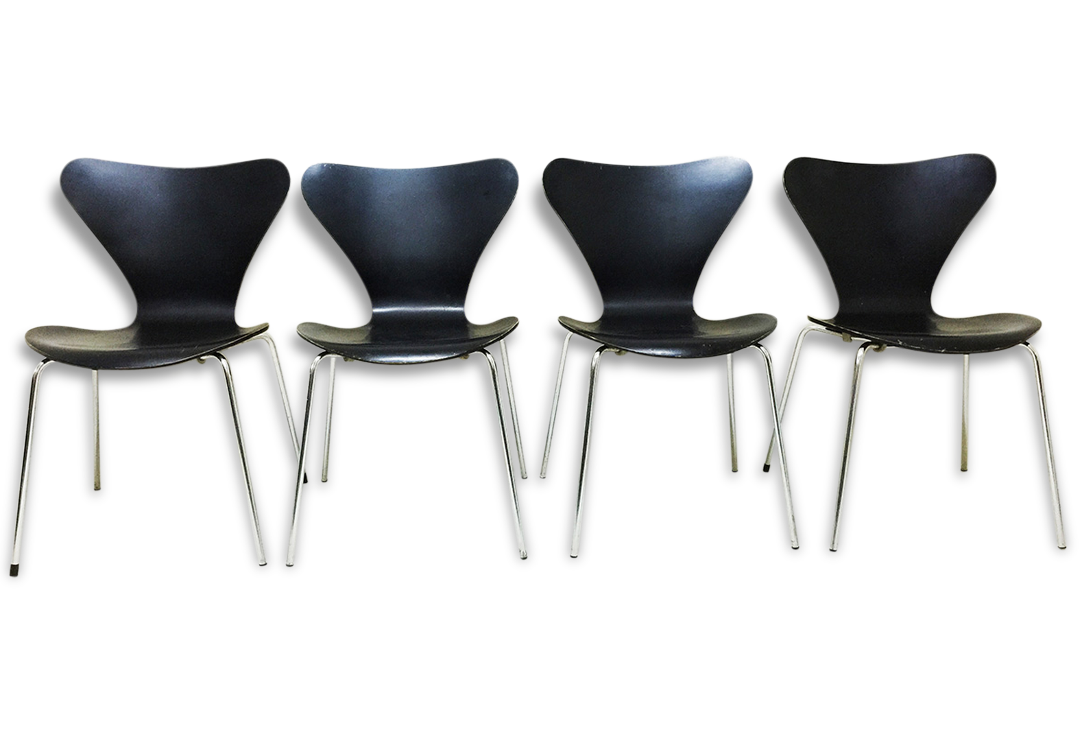 Lot of chairs black butterflies Arne Jacobsen - 1974
