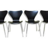 Lot of chairs black butterflies Arne Jacobsen - 1974