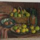 Still life of apples and pears, signed Robert Chaillat