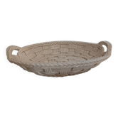 White ceramic basket from the 1970s.