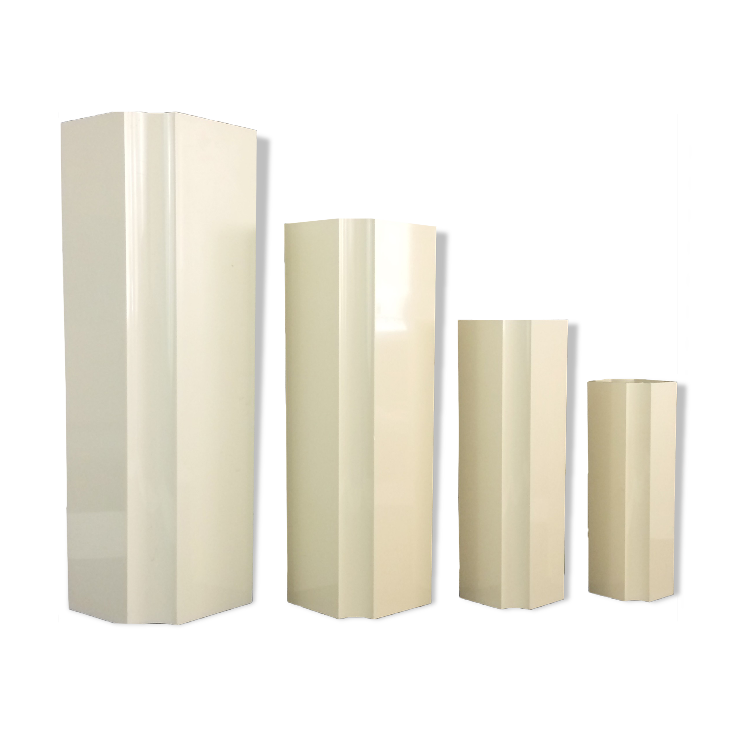 Vintage vases trundle Jacques Bédat in plastic. Year 70