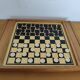 Reversible vintage wooden game board