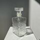 Vintage glass whiskey decanter H:22cm