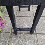 Shou sugi ban burnt wood console workbench