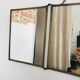 Triptych barber mirror 53x22cm