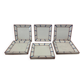 Service de 12 assiettes basques carrées en porcelaine – La Pile d’Assi