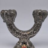 Art pottery candlesticks from Gien