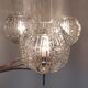 60s brass and glass globes chandelier