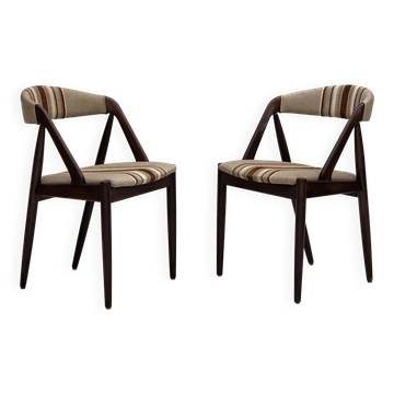 960s, design danois par Kai Kristensen, modèle 31, paire de fauteuils.