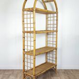 Rattan bookcase shelf