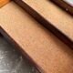 Meuble triangulaire en bois foncé pour avion, à 3 tiroirs, armoire aéronautique en bois courbé