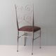Chaise en laiton, Italie des années 1950