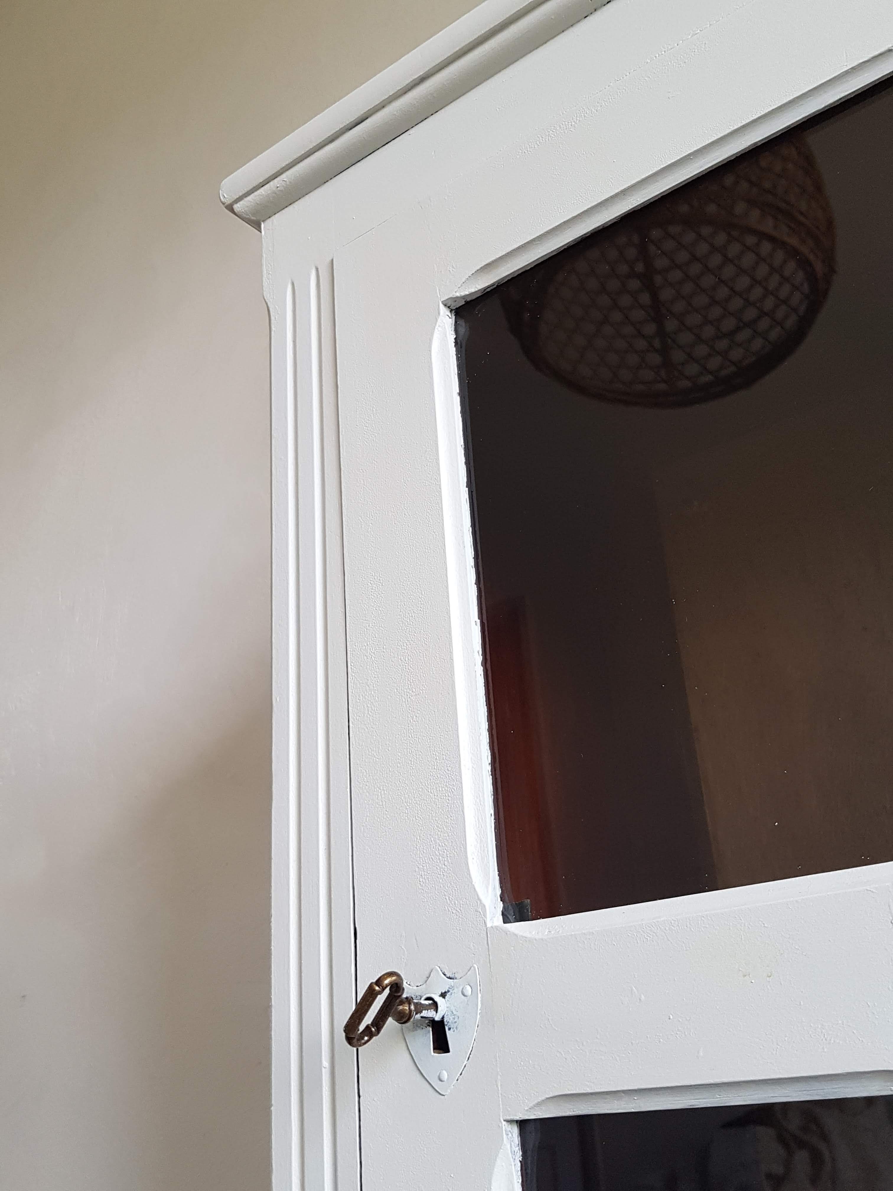 Old white parisian wardrobe