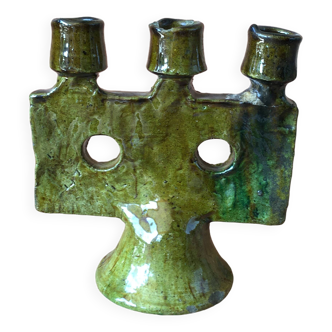 Tamegroute pottery candle holder