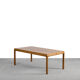 Mid-Century Modern Oak Coffee Table with Pull-Out Black Tops, 1960s