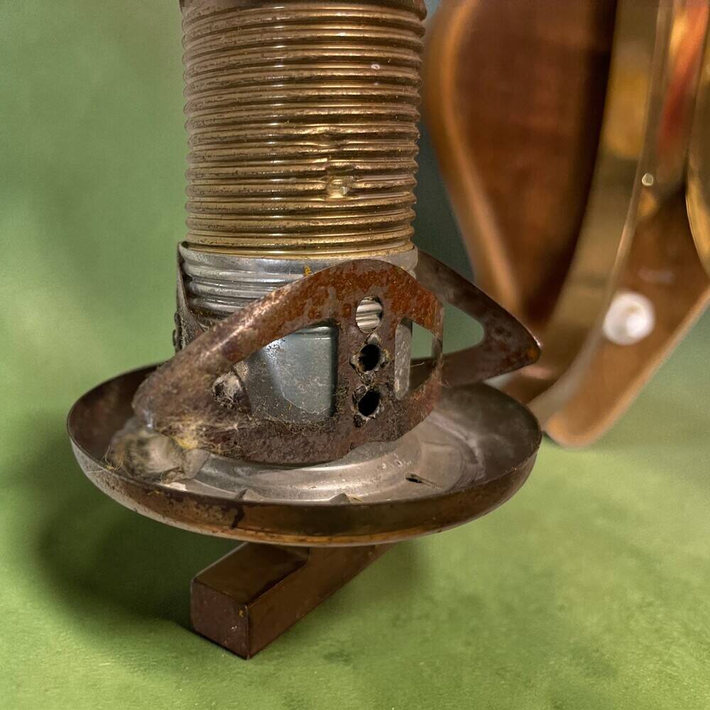 Mid Century Modern double opaline glass wall sconce