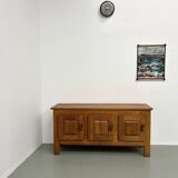 1950s Brutalist Sideboard in Solid Elm