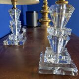 Baccarat - 2 Crystal bedside lamps