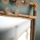 Antique rattan mirror