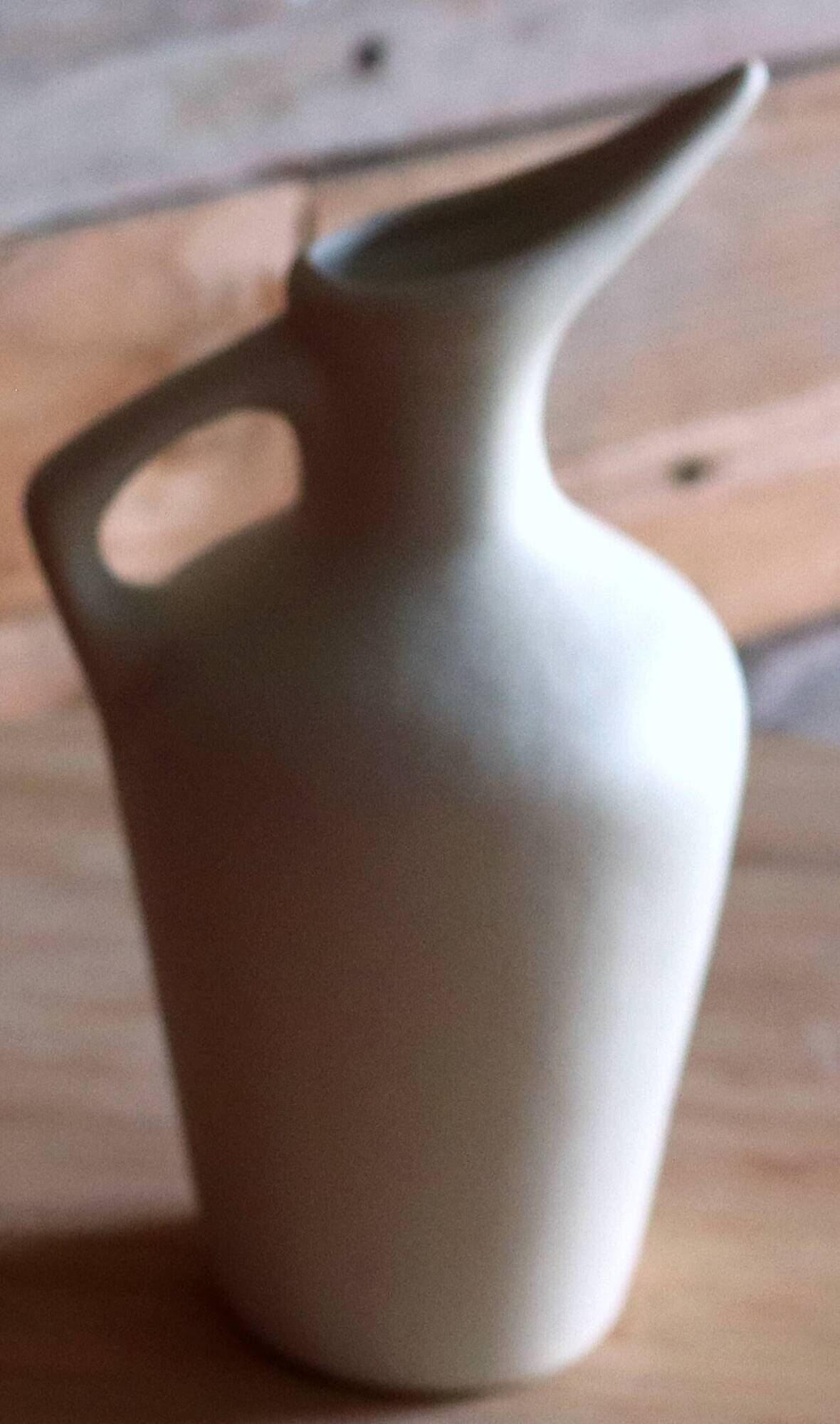 Jug / Vase jug in ceramic with a sunflower design (1970s)