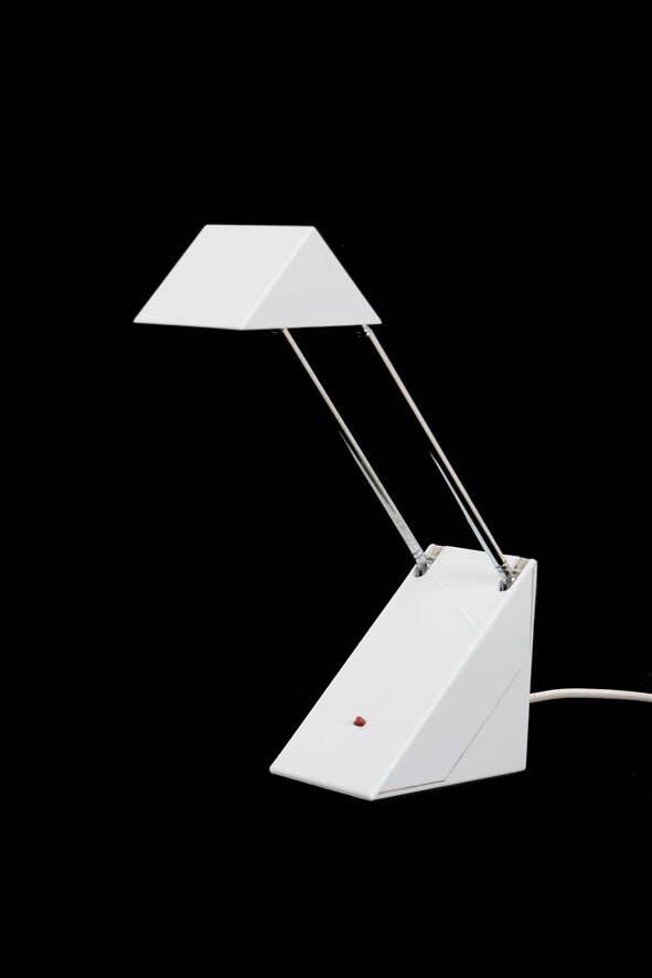 Postmodern desk lamp with telescopic arm / 1980s