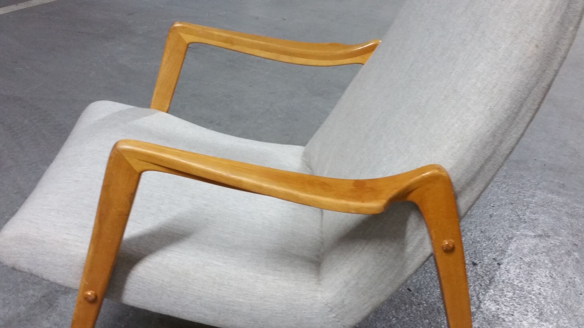 Scandinavian armchair danish feet years 50 compass