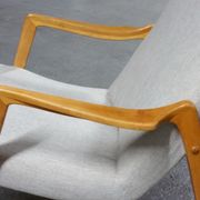 Scandinavian armchair danish feet years 50 compass
