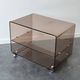Smoked plexiglass side table, Michel Dumas for Roche Bobois, year