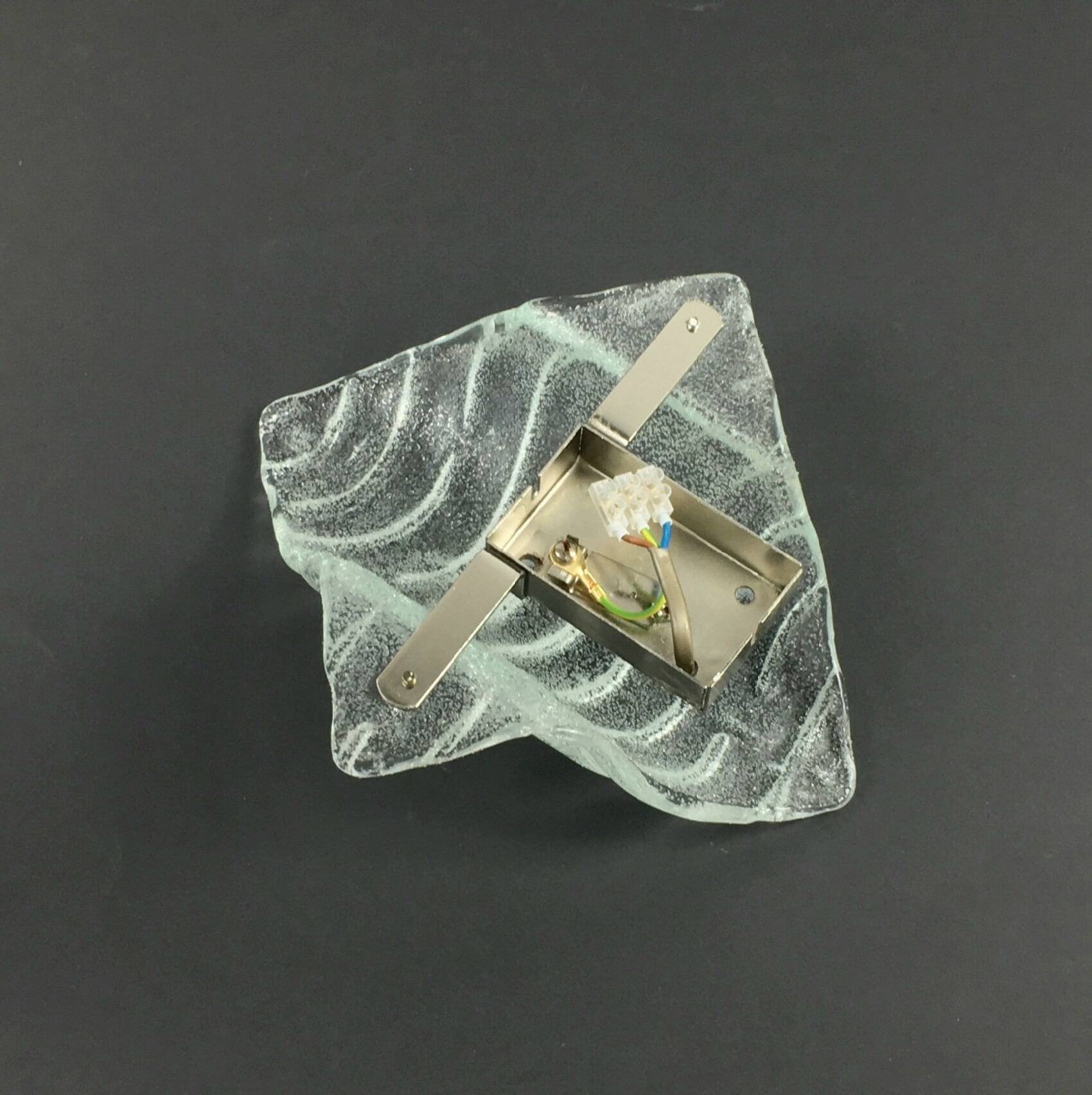 Mid Century Murano Glass Wall Light, 1970s