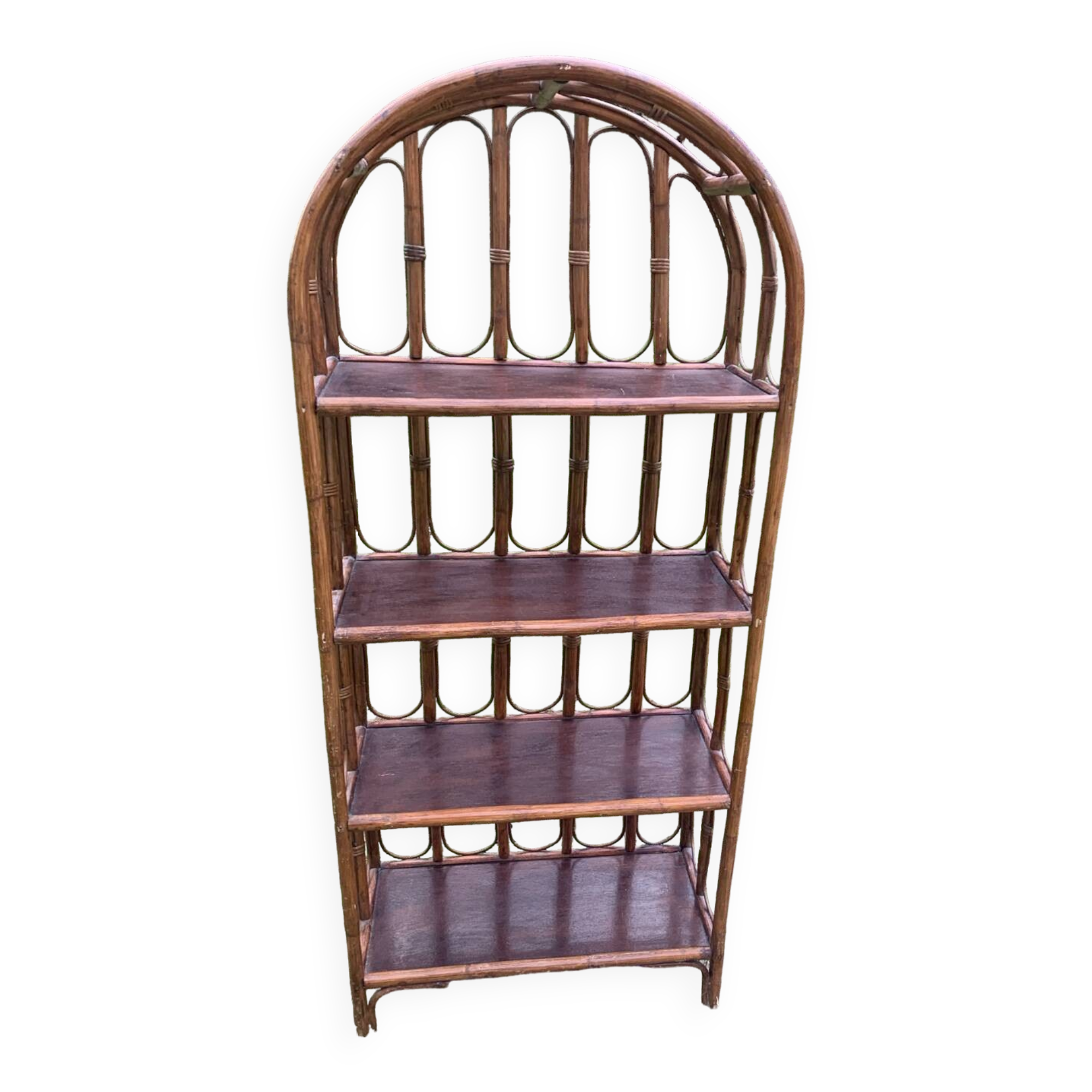 Art deco bamboo shelf
