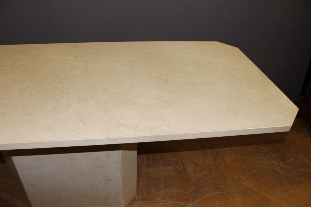 Design octagonal stone dining salla table