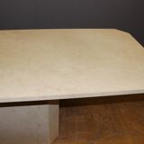 Design octagonal stone dining salla table