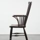 Antique English Windsor chair from the 18th century with spindled backrest