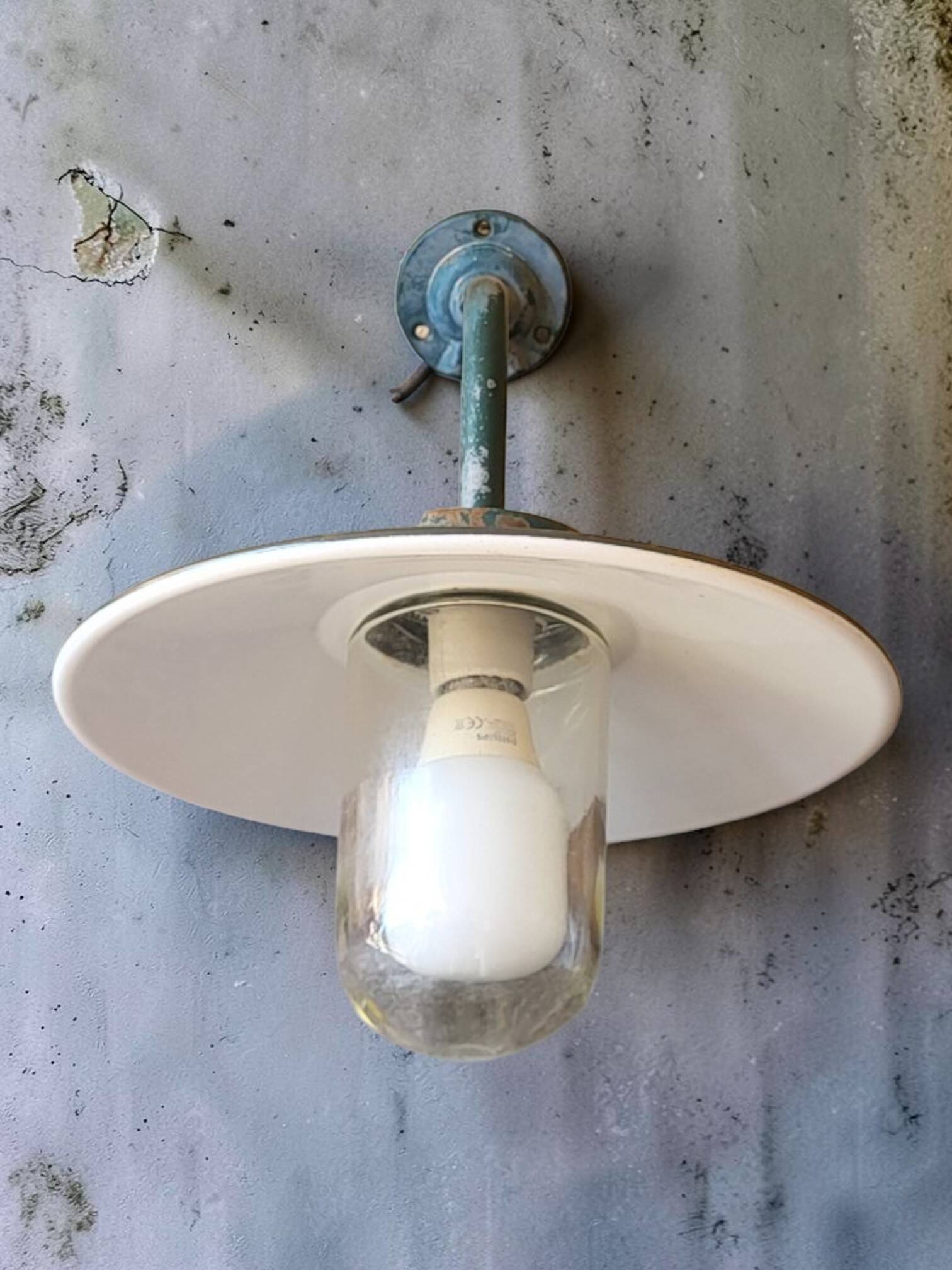 Outdoor industrial wall light