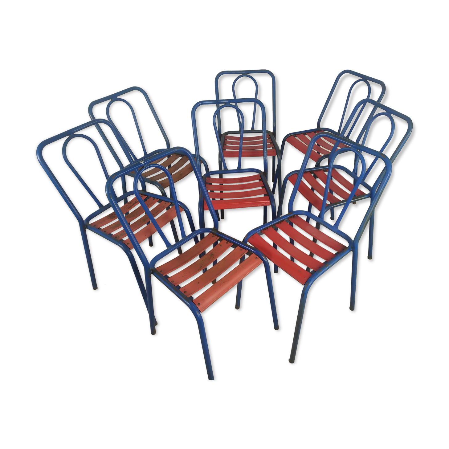 Bistro metal chairs Tolix