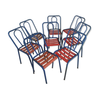 Bistro metal chairs Tolix