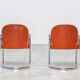Two leather chairs Tobia Scarpa Design Dialogo Modernist, 1970