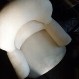 Chair Toad in cloth turned wooden legs