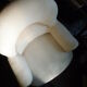 Chair Toad in cloth turned wooden legs