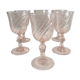 6 rosaline liqueur walking glasses